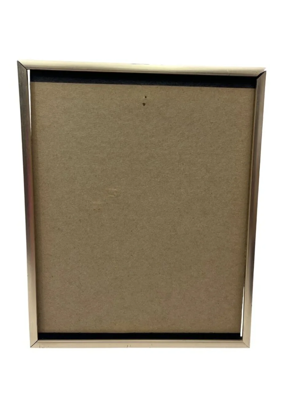 Gold Metal Picture Frame 8x10 Inches Black Backing & Hanging Hardware No Glass